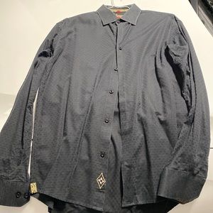 Luchiano Visconti black dress shirt